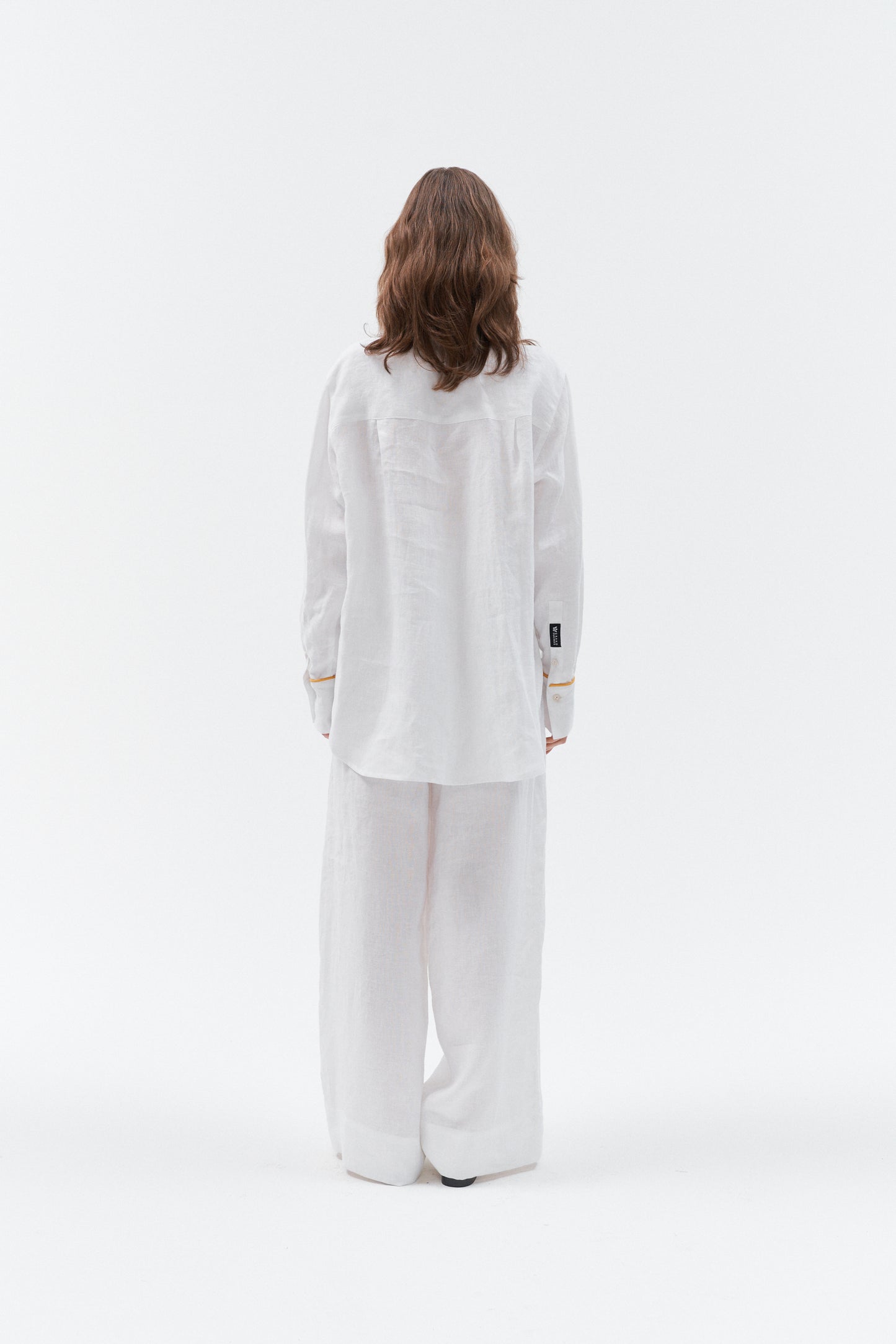 Grand Duchess white linen shirt; oversize white linen shirt; long sleeved linen shirt women's; elegant linen shirt
