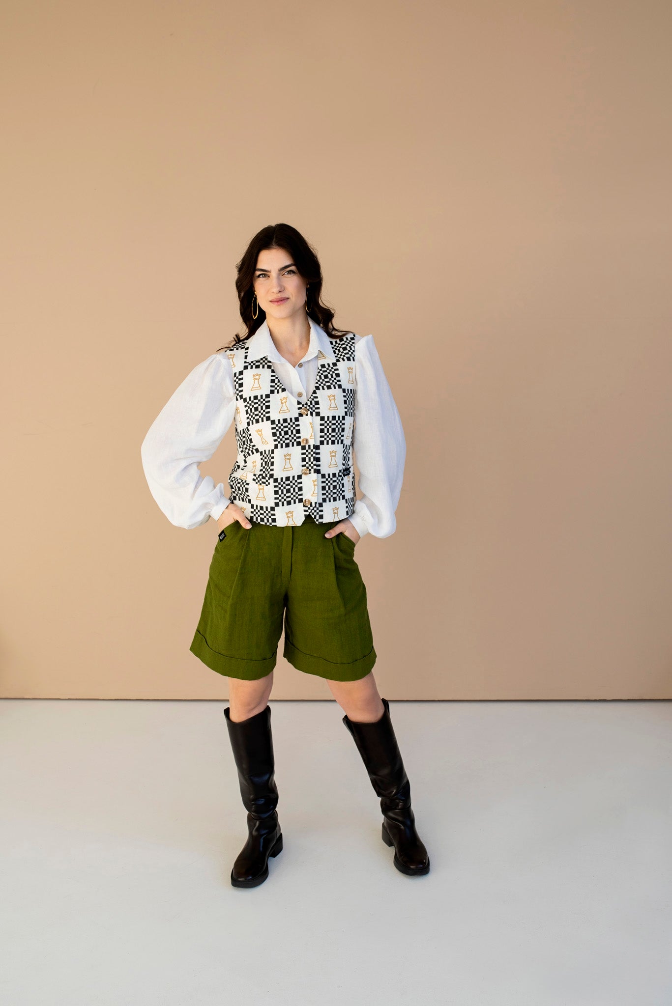 Bermuda linen shorts "Brooklyn" (various colors)