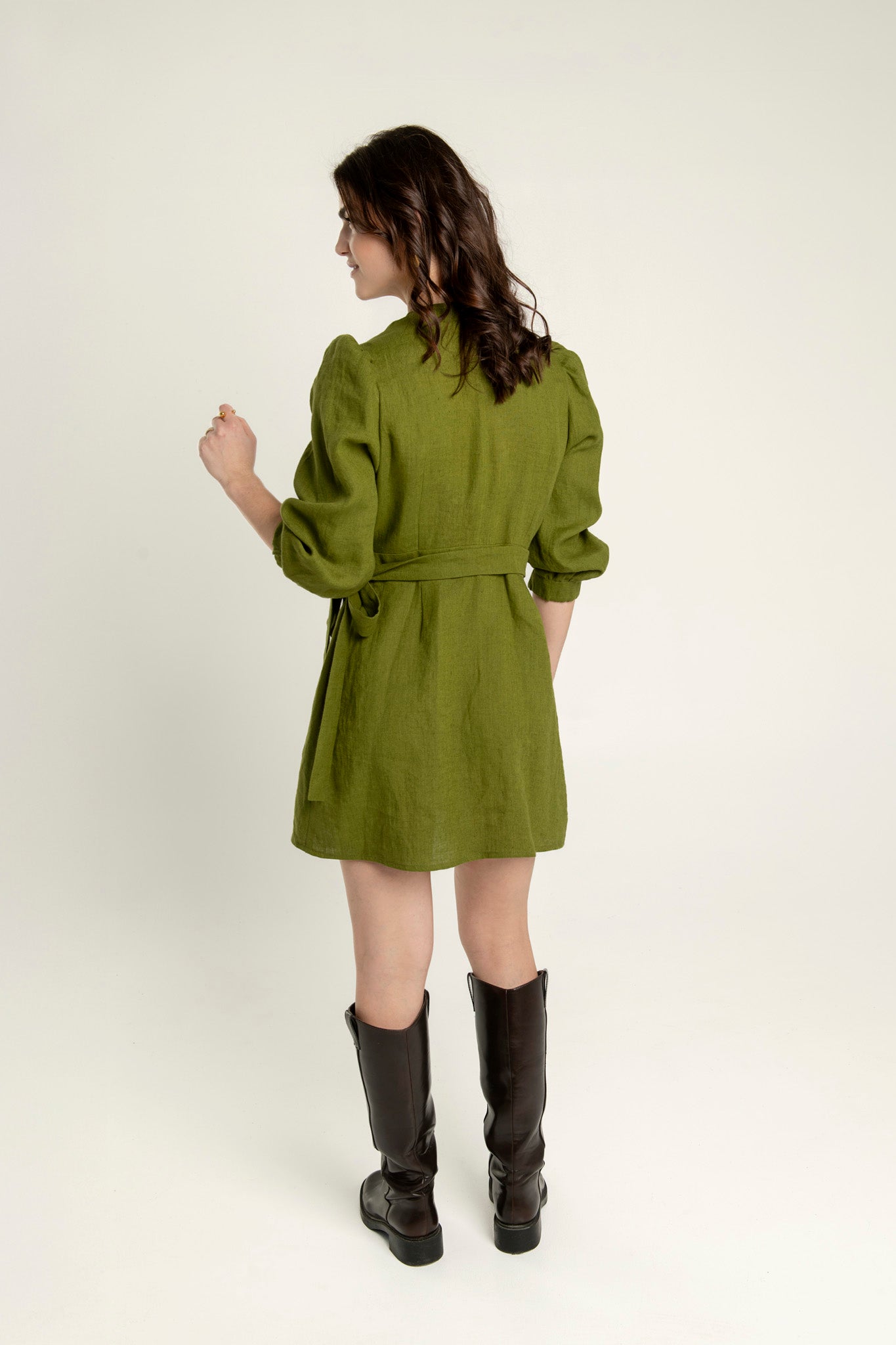 Short Linen Dress "Madeleine" (various colors)