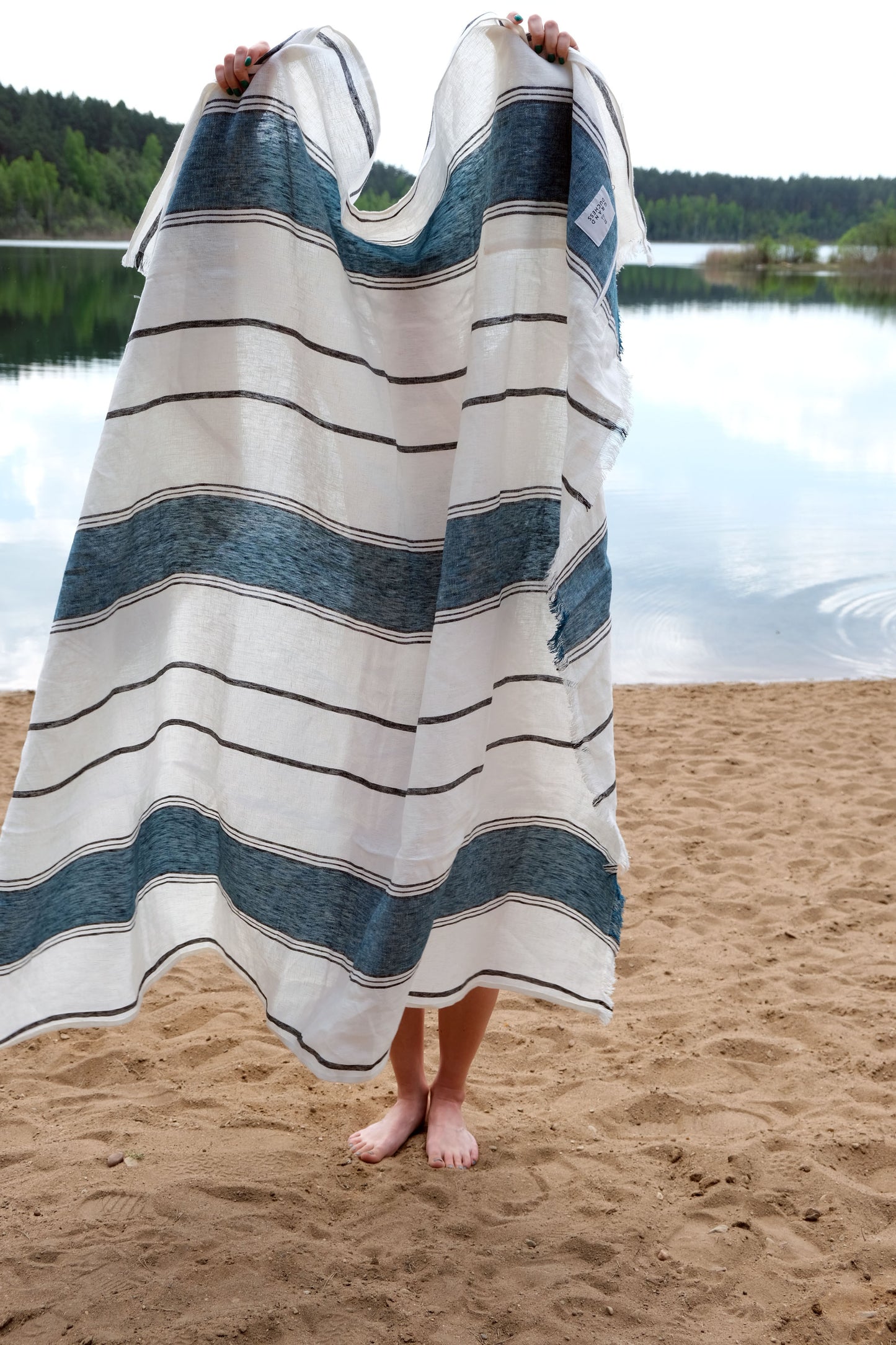Grand Duchess - linen towel; linen blanket; wide linen blanket; linen beachtowel; wide linen blanket; linen beach blanket; pure linen beach towel; 100% linen beach blanket