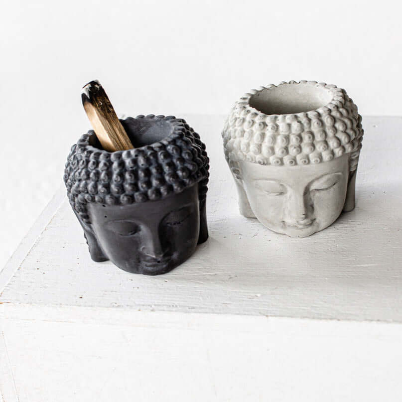 Grand Duchess Minimali concrete pot Buddha; incense holder; concrete pot - insence holder for decor; handmade concrete pot