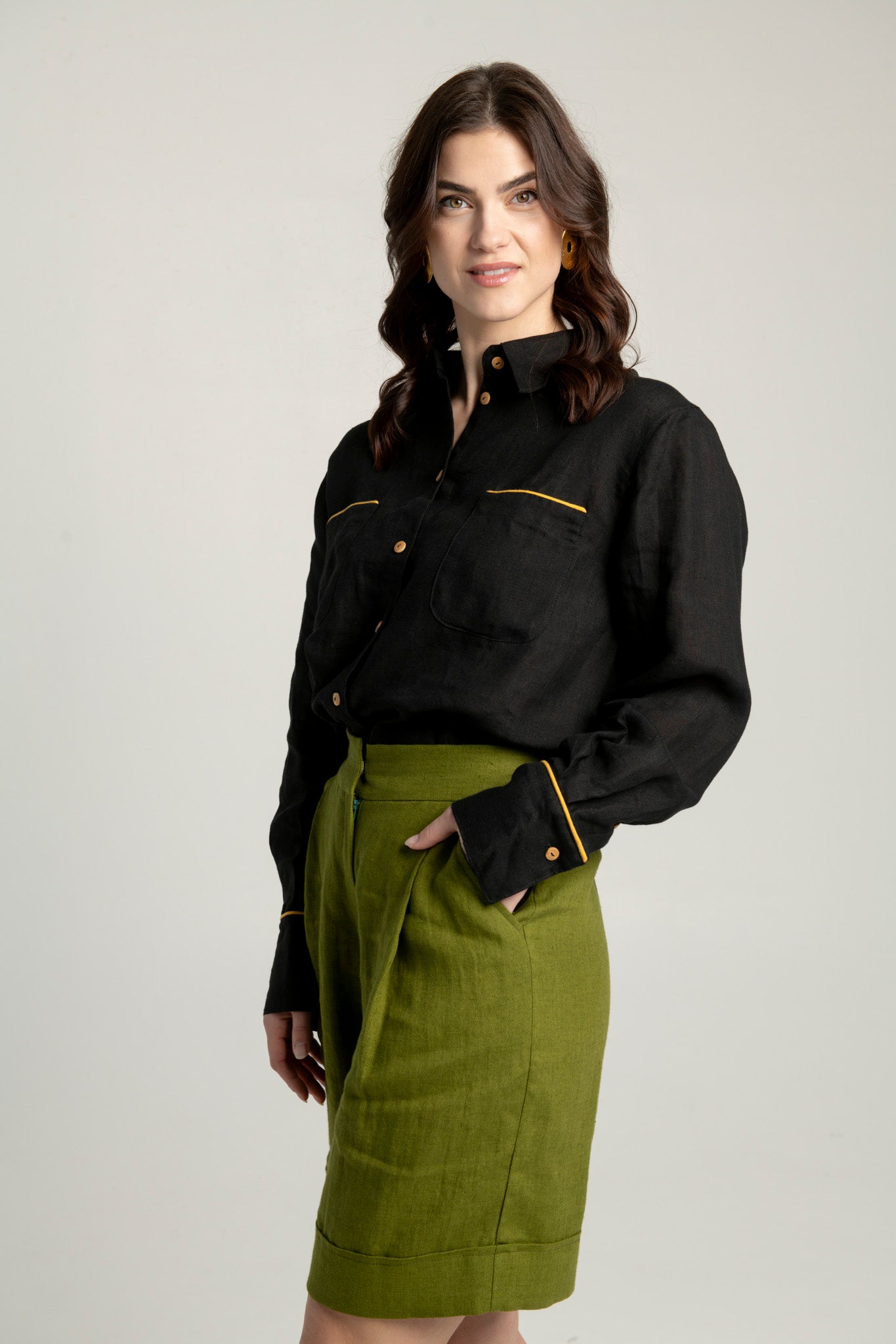 Bermuda linen shorts "Brooklyn" (various colors)