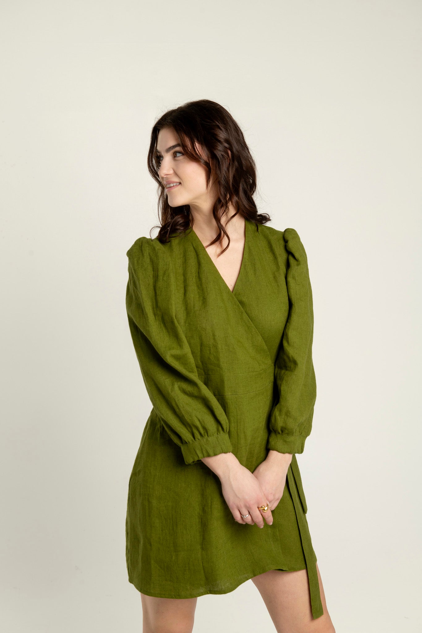 Short Linen Dress "Madeleine" (various colors)