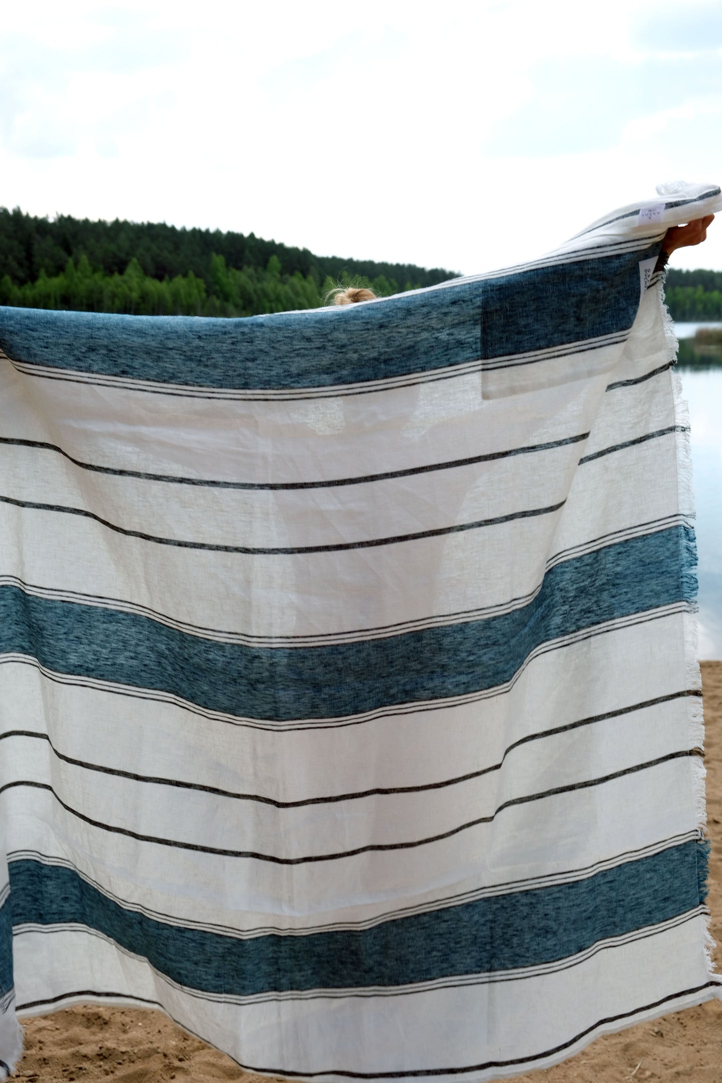 Grand Duchess - linen towel; linen blanket; wide linen blanket; linen beachtowel; wide linen blanket; linen beach blanket; pure linen beach towel; 100% linen beach blanket