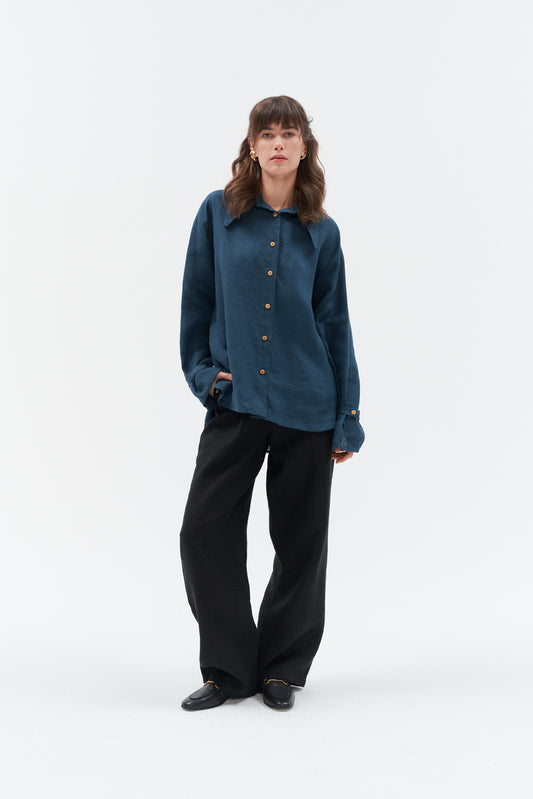 Long sleeved linen shirt Adorable