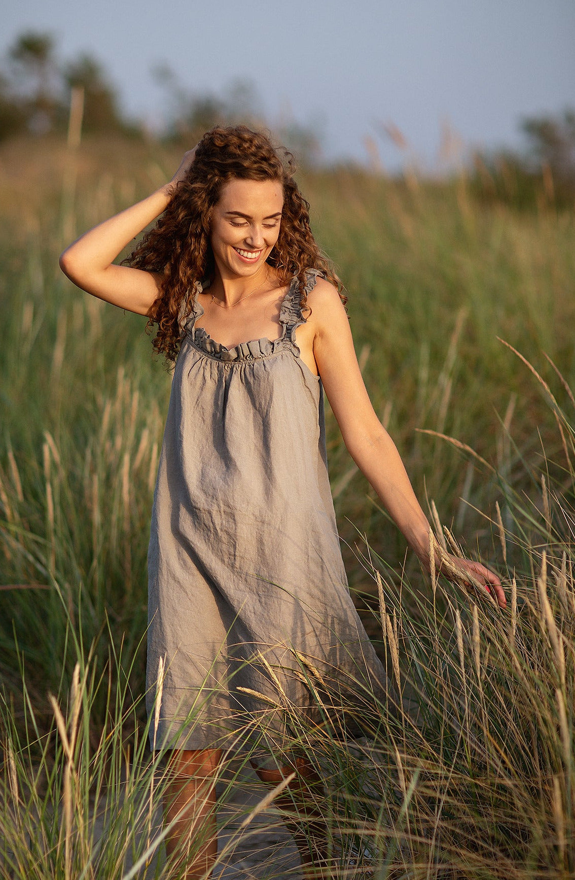 Linen Dress "Playful" - Summer Linen Dresses | Grand Duchess