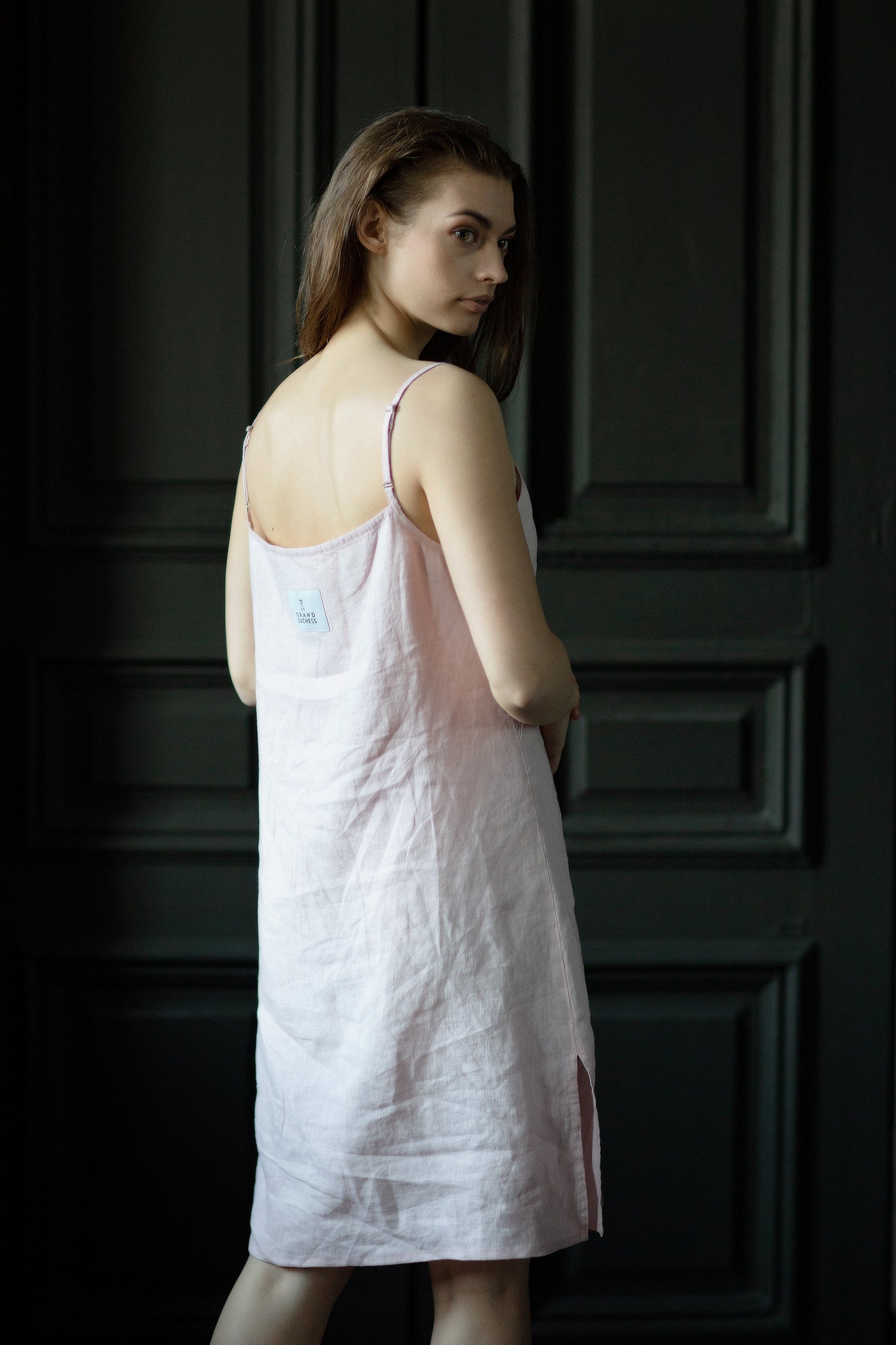 Linen sleep dress